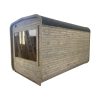 Dřevěná čtvercová sauna RELAX 5 m