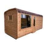 Dřevěná čtvercová sauna RELAX 5 m