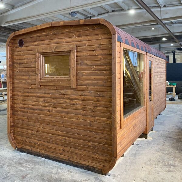 Dřevěná čtvercová sauna RELAX 5 m