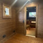 Dřevěná čtvercová sauna RELAX 5 m