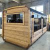 Dřevěná čtvercová sauna RELAX 5 m