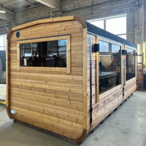 Dřevěná čtvercová sauna RELAX 5 m