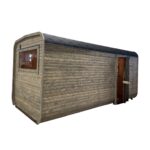 Dřevěná čtvercová sauna RELAX 5,4 m