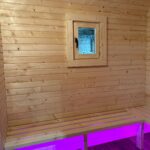 Dřevěná čtvercová sauna RELAX 5,4 m