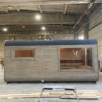 Dřevěná čtvercová sauna RELAX 5,4 m