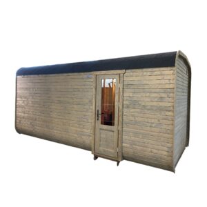 Dřevěná čtvercová sauna RELAX 5,4 m