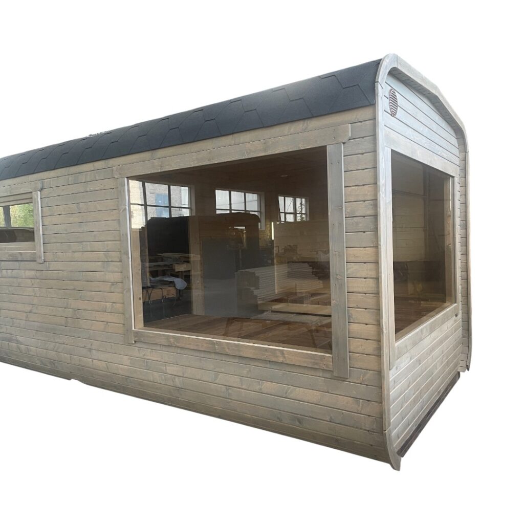 Dřevěná čtvercová sauna RELAX 5,4 m