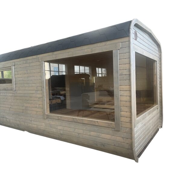 Dřevěná čtvercová sauna RELAX 5,4 m