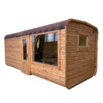 Dřevěná čtvercová sauna RELAX 5,4 m