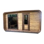 Dřevěná čtvercová sauna Wide RELAX 4 m