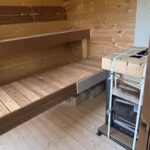 Dřevěná čtvercová sauna Wide RELAX 4 m