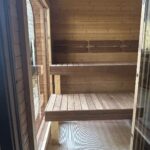 Dřevěná čtvercová sauna Wide RELAX 4 m