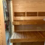 Dřevěná čtvercová sauna Wide RELAX 4 m