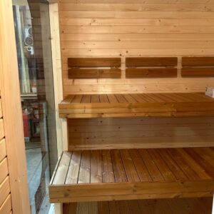 Dřevěná čtvercová sauna Wide RELAX 4 m