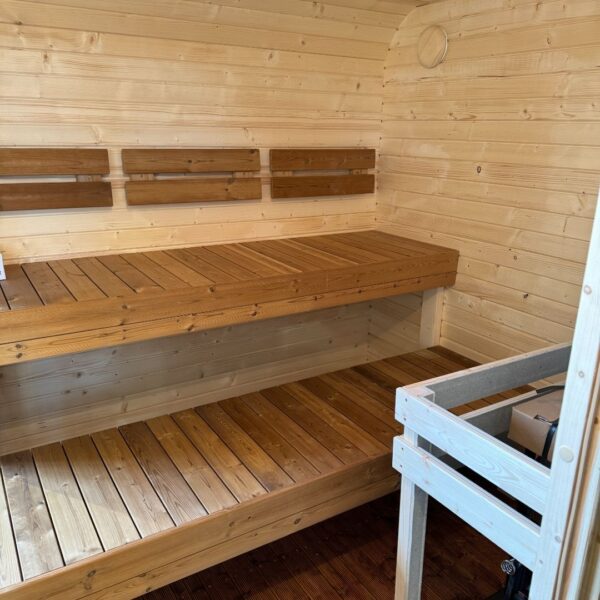 Dřevěná čtvercová sauna Wide RELAX 4 m
