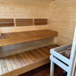 Dřevěná čtvercová sauna Wide RELAX 4 m