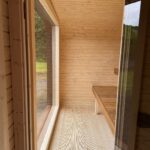 Dřevěná čtvercová sauna Wide RELAX 4 m