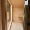 Dřevěná čtvercová sauna Wide RELAX 4 m