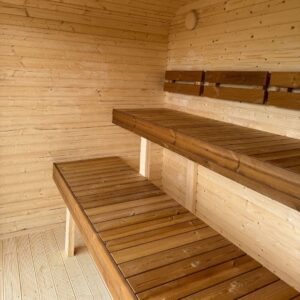 Dřevěná čtvercová sauna Wide RELAX 4 m