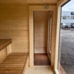 Dřevěná čtvercová sauna Wide RELAX 4 m