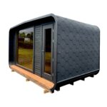 Dřevěná čtvercová sauna Wide RELAX 4 m