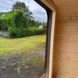 Dřevěná čtvercová sauna Wide RELAX 4 m