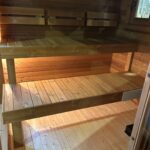 Dřevěná čtvercová sauna Wide RELAX 4 m