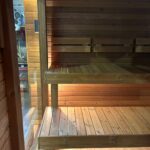 Dřevěná čtvercová sauna Wide RELAX 4 m