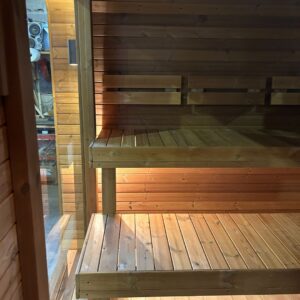 Dřevěná čtvercová sauna Wide RELAX 4 m