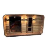 Dřevěná čtvercová sauna Wide RELAX 4 m