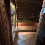 Dřevěná čtvercová sauna Wide RELAX 4 m