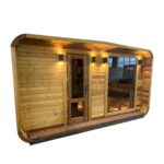Dřevěná čtvercová sauna Wide RELAX 4 m