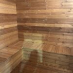 Dřevěná čtvercová sauna Wide RELAX 4 m