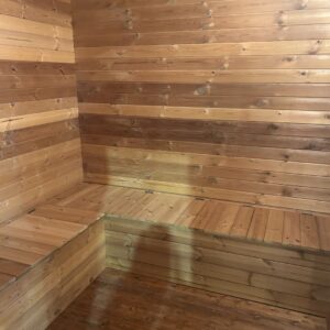Dřevěná čtvercová sauna Wide RELAX 4 m