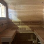 Dřevěná čtvercová sauna Wide RELAX 4 m