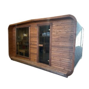 Dřevěná čtvercová sauna Wide RELAX 4 m