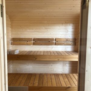 Dřevěná čtvercová sauna Wide RELAX 4 m