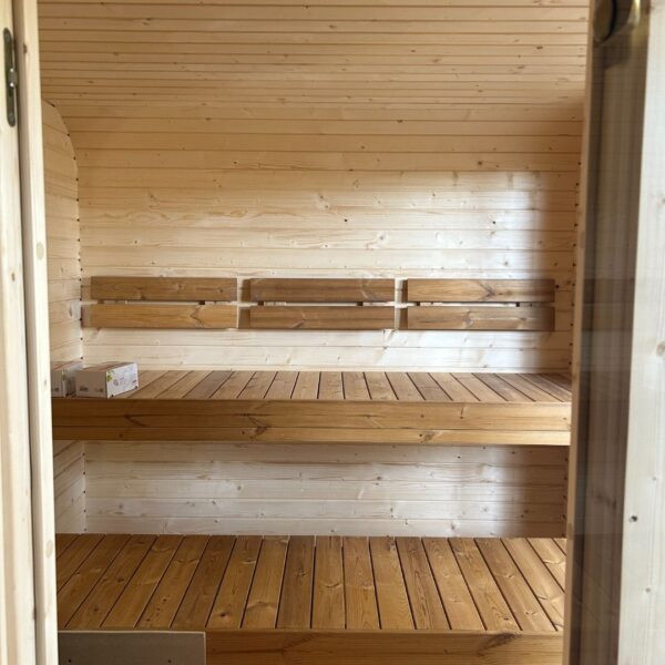 Dřevěná čtvercová sauna Wide RELAX 4 m