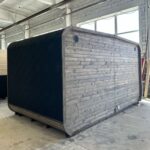 Dřevěná čtvercová sauna Wide RELAX 4 m