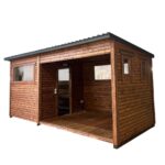Dřevěná sauna 4 XL BOX COMBI