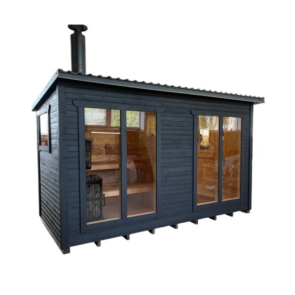 Dřevěná sauna 4 XL BOX RELAX