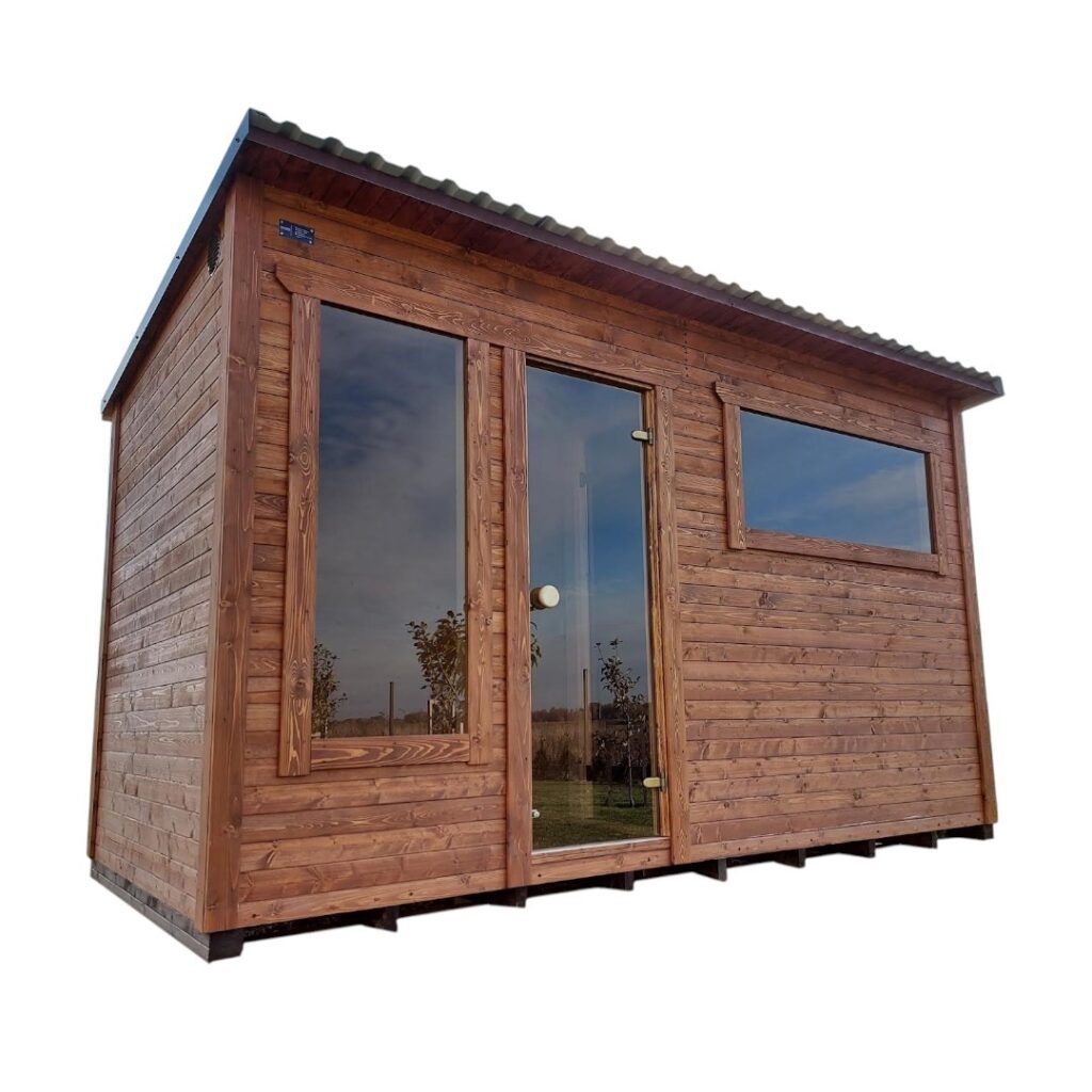 Dřevěná sauna 4 XL BOX RELAX