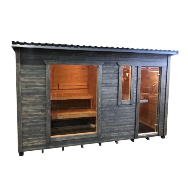 Dřevěná sauna 4 XL BOX RELAX
