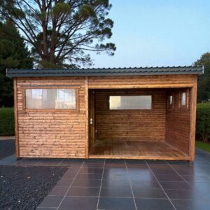 Dřevěná sauna 5 XL BOX COMBI