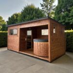 Dřevěná sauna 5 XL BOX COMBI