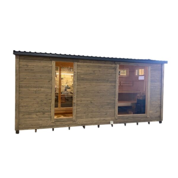 Dřevěná sauna 5 XL BOX RELAX