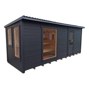Dřevěná sauna 5 XL BOX RELAX