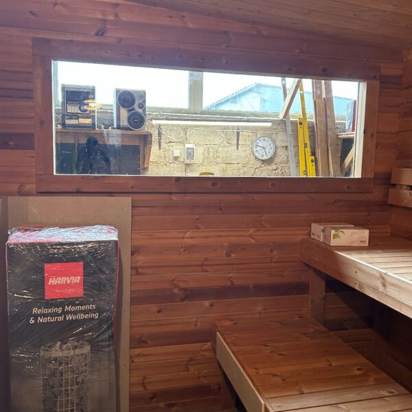 Dřevěná sauna 5 XL BOX RELAX