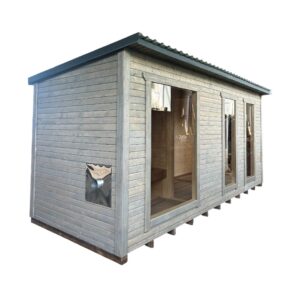 Dřevěná sauna 5 XL BOX RELAX