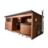 Dřevěná sauna 5,4 XL BOX COMBI